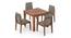 Arabia Storage - Galatea 4 Seater Dining Table Set (Teak Finish) by Urban Ladder - Front View Design 1 - 296985