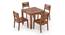 Arabia Storage - Aries 4 Seater Dining Table Set (Teak Finish) by Urban Ladder - Front View Design 1 - 296995