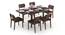 Murphy 4-to-6 Extendable - Lawson 6 Seater Dining Table Set (Dark Walnut Finish, Dark Brown) by Urban Ladder - Design 1 Full View - 297051