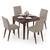 Murphy persica 4 seater dining table set lp