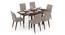Murphy 4-to-6 Extendable - Persica 6 Seater Dining Table Set (Beige, Dark Walnut Finish) by Urban Ladder - Design 1 Full View - 297077