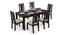 Arabia XL Storage - Martha 6 Seater Dining Table Set (Mahogany Finish, Wheat Brown) by Urban Ladder - Design 1 Full View - 297109