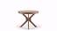 Liana - Kerry 4 Seater Round Dining Table Set (Teak Finish, Burnt Orange) by Urban Ladder