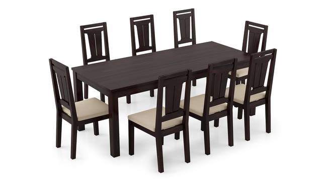 Arabia XXL - Martha 8 Seater Dining Table Set (Mahogany Finish, Wheat Brown) by Urban Ladder - Front View Design 1 - 297280