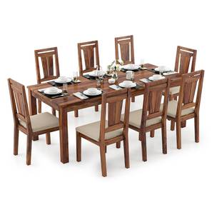 All Products Sale Design Arabia XXL - Martha 8 Seater Dining Table Set (Teak Finish, Wheat Brown)