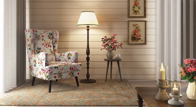 Genoa Wing Chair (Floral) by Urban Ladder - Design 1 Full View - 297357