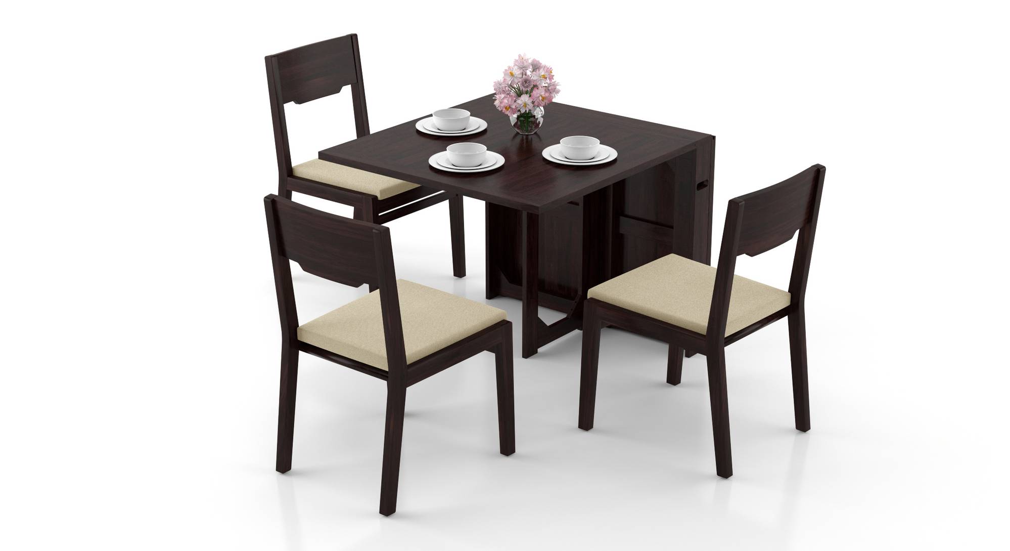 Folding dining table online set 6 seater