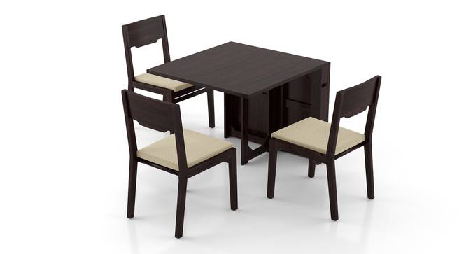 Danton 3-to-6 - Kerry 6 Seater Folding Dining Table Set (Mahogany Finish, Wheat Brown) by Urban Ladder - Front View Design 1 - 297441