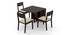 Danton 3-to-6 - Kerry 6 Seater Folding Dining Table Set (Mahogany Finish, Wheat Brown) by Urban Ladder - Front View Design 1 - 297441