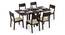 Danton 3-to-6 - Kerry 6 Seater Folding Dining Table Set (Mahogany Finish, Wheat Brown) by Urban Ladder - Cross View Design 1 - 297442
