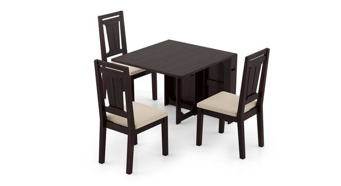 Danton 3-to-6 - Martha 6 Seater Folding Dining Table Set (Mahogany Finish, Wheat Brown) by Urban Ladder - Front View Design 1 - 297493