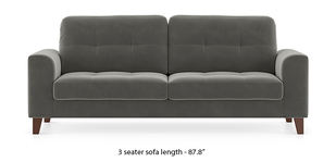 Verona Sofa (Ash Grey Velvet)