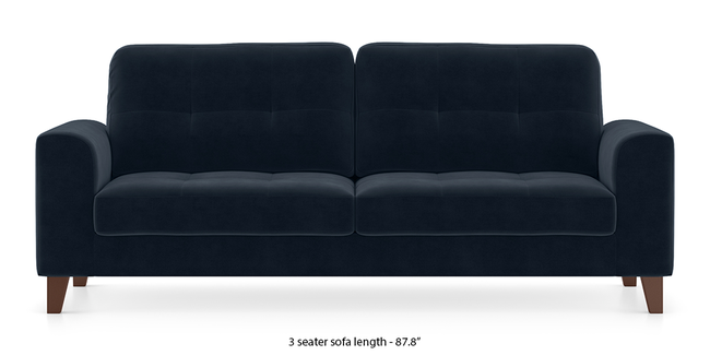 Verona Sofa (Sea Port Blue Velvet) (1-seater Custom Set - Sofas, None Standard Set - Sofas, Fabric Sofa Material, Regular Sofa Size, Regular Sofa Type, Sea Port Blue Velvet)