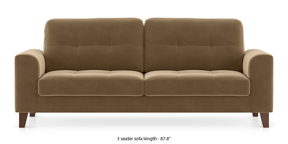 Verona Sofa (Fawn Velvet) by Urban Ladder