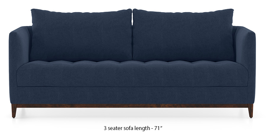 Florence Compact Sofa (Lapis Blue) by Urban Ladder