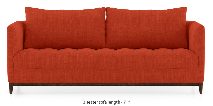 Florence Compact Sofa (Lava Rust) by Urban Ladder