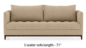 Florence Compact Sofa (Sandshell Beige)