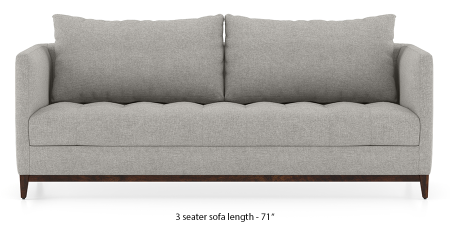 Florence Compact Sofa (Vapour Grey) by Urban Ladder