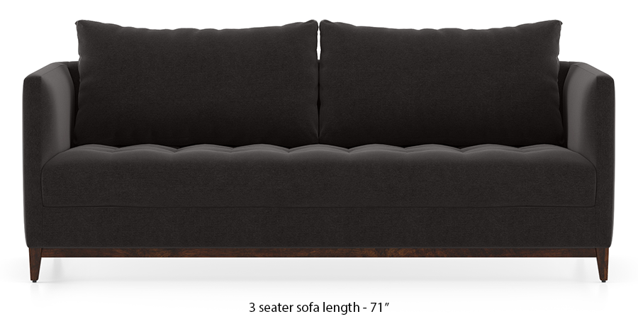 Florence Compact Sofa (Pebble Grey) by Urban Ladder
