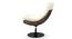 Calabah Swivel Lounge Chair (Cream) by Urban Ladder - Design 1 Side View - 299082