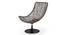 Calabah Swivel Lounge Chair (Cream) by Urban Ladder - Design 1 Half View - 299084