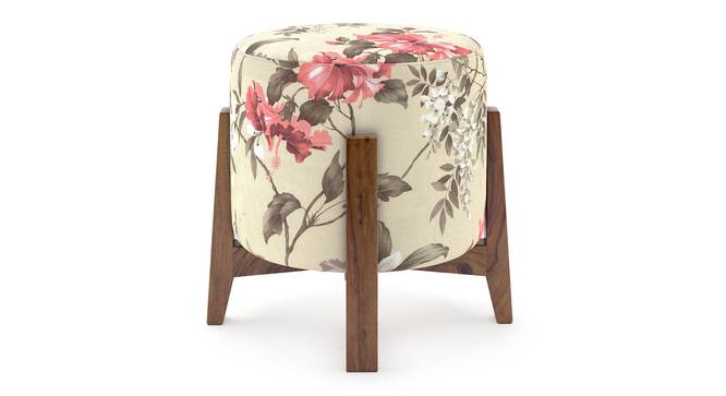 Nicole stool (Floral Beige) by Urban Ladder - Front View Design 1 - 299097