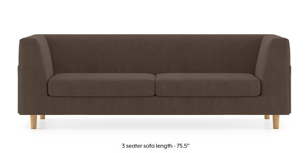 Armeo Sofa (Daschund Brown) by Urban Ladder - - 