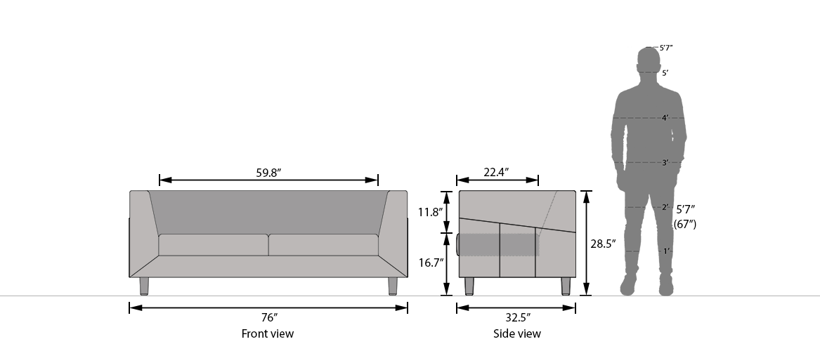 Sofa Measurements In Meters Baci Living Room