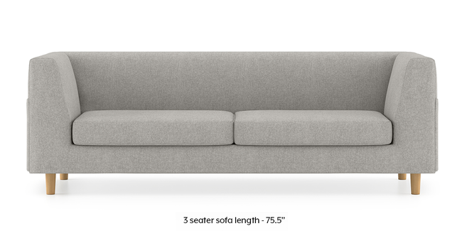 Rubik Sofa (Vapour Grey) (3-seater Custom Set - Sofas, None Standard Set - Sofas, Fabric Sofa Material, Regular Sofa Size, Regular Sofa Type, Vapour Grey)