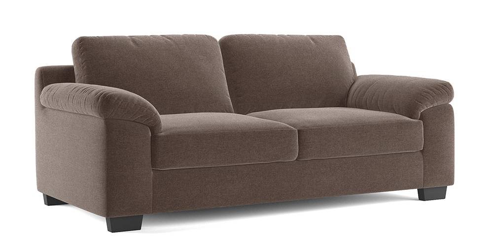 Esquel Sofa (Daschund Brown) (1-seater Custom Set - Sofas, None Standard Set - Sofas, Fabric Sofa Material, Regular Sofa Size, Regular Sofa Type, Daschund Brown) by Urban Ladder - - 
