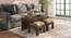 Kivaha 2-Seater Coffee Table Set (Walnut Finish, Beige) by Urban Ladder - Design 1 Full View - 300512