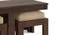 Kivaha 2-Seater Coffee Table Set (Walnut Finish, Beige) by Urban Ladder - Ground View Design 1 - 300516