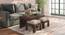 Kivaha 2-Seater Coffee Table Set (Walnut Finish, Morocco Lattice Beige) by Urban Ladder - Design 1 Full View - 300519