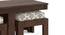 Kivaha 2-Seater Coffee Table Set (Walnut Finish, Morocco Lattice Beige) by Urban Ladder - Ground View Design 1 - 300523