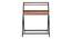 Bruno Folding Study Table (Teak Finish, Black) by Urban Ladder - Front View Design 1 - 300581