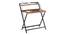 Bruno Folding Study Table (Teak Finish, Black) by Urban Ladder - Cross View Design 1 - 300582