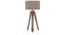 Kepler Tripod Floor Lamp (Natural Base Finish, Natural Shade Color, Drum Shade Shape) by Urban Ladder - Front View Design 1 - 300590