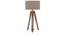 Kepler Tripod Floor Lamp (Natural Base Finish, Natural Shade Color, Drum Shade Shape) by Urban Ladder - Front View Design 1 - 300590