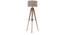 Kepler Tripod Floor Lamp (Natural Base Finish, Natural Shade Color, Drum Shade Shape) by Urban Ladder - Design 1 Side View - 300592
