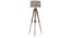 Kepler Tripod Floor Lamp (Natural Base Finish, Natural Shade Color, Drum Shade Shape) by Urban Ladder - Design 1 Side View - 300592