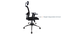 Edmund Study Chair (Black, Beta Chair Base) by Urban Ladder - Design 1 Side View - 300761