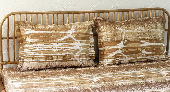 Betka Bedsheet Set (Brown, Single Size) by Urban Ladder - Design 1 Full View - 301558