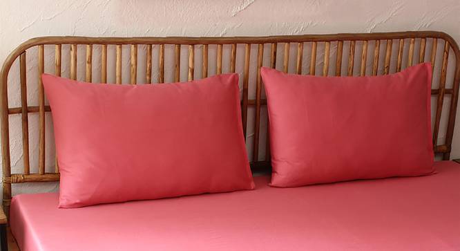 Peach Bedsheet Set (Pink, Double Size) by Urban Ladder - Design 1 Full View - 301714