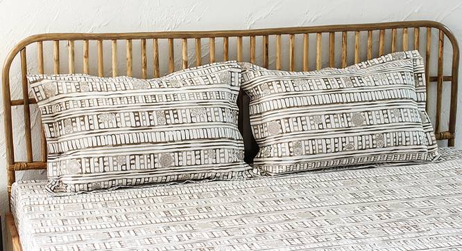 Sanchi Bedsheet Set (Grey, Single Size) by Urban Ladder - Design 1 Full View - 301764