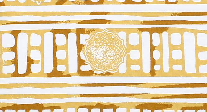 Sanchi Bedsheet Set (Yellow, King Size) by Urban Ladder - Front View Design 1 - 301775