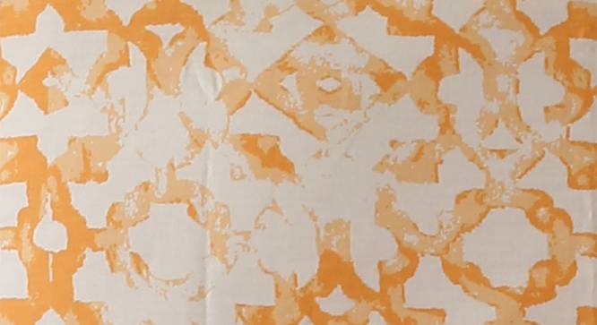 Rough Ogee Bedseet Set (Orange, King Size) by Urban Ladder - Front View Design 1 - 301803