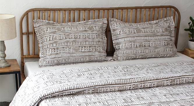 Sanchi Duvet (Grey, Single Size) by Urban Ladder - Design 1 Full View - 301935