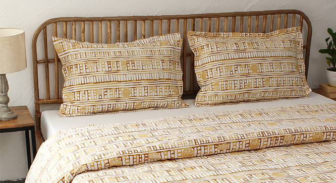 Sanchi Duvet (Yellow, Single Size) by Urban Ladder - Design 1 Full View - 301941