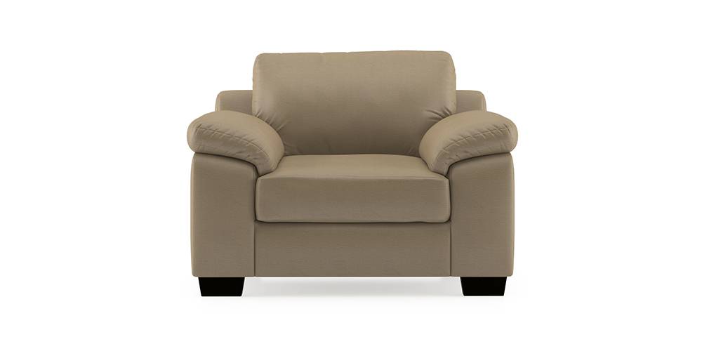 Esquel Leatherette Sofa Cappuccino - Urban Ladder 