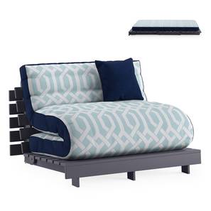 Futon Design Finn Futon Futon Sofa cum Bed in Midnight Blue Colour
